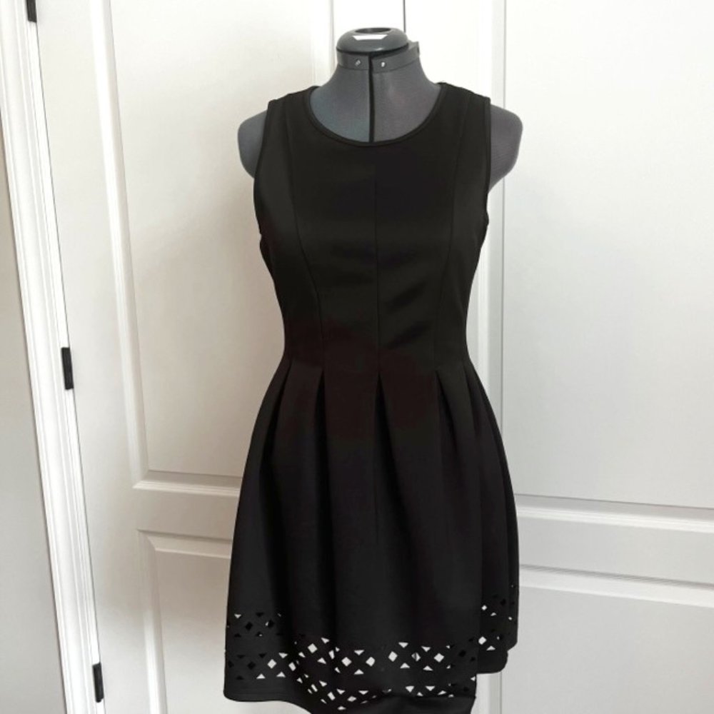 Black cut out dress